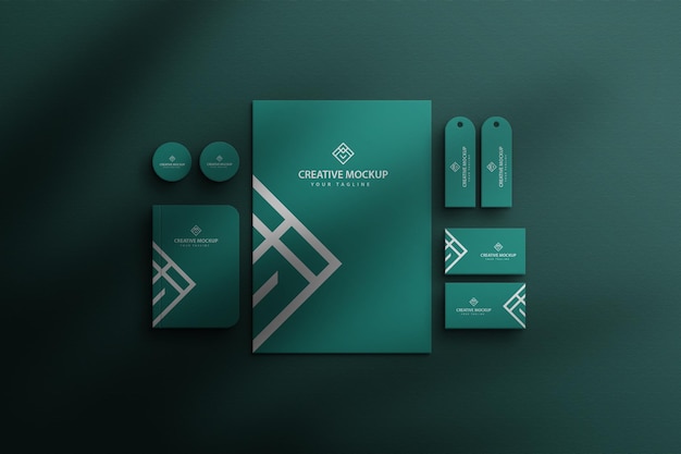 PSD business stationery mock up premium psd