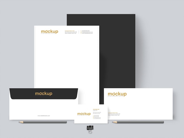 Business stationery mockup