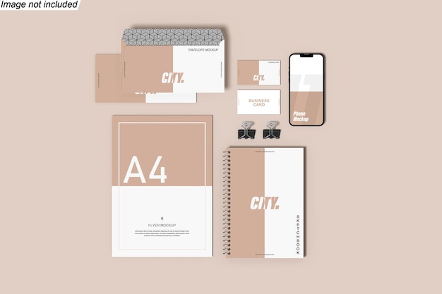 PSD business stationery mockup