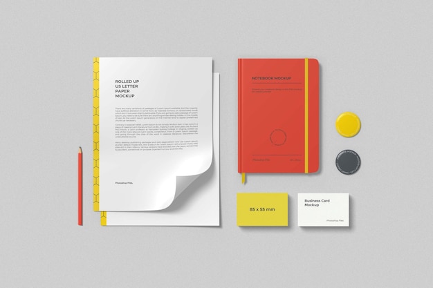 PSD business stationery mockup