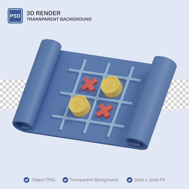 PSD business strategy 3d illustration