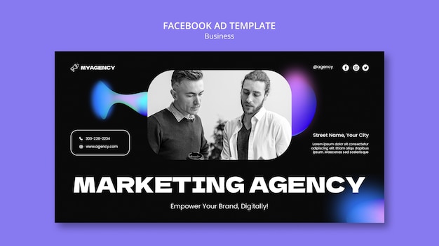 PSD business strategy facebook template