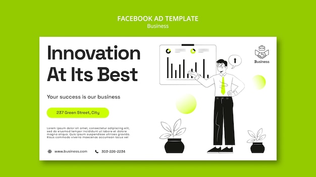 PSD business strategy facebook template