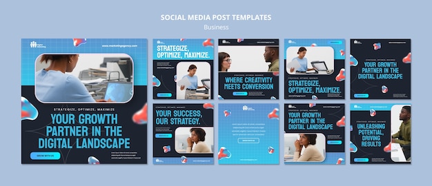 PSD business strategy instagram posts