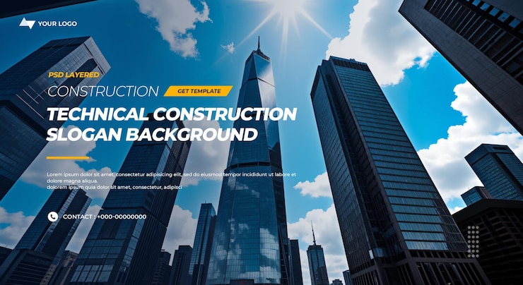PSD business success magazine hd architecture