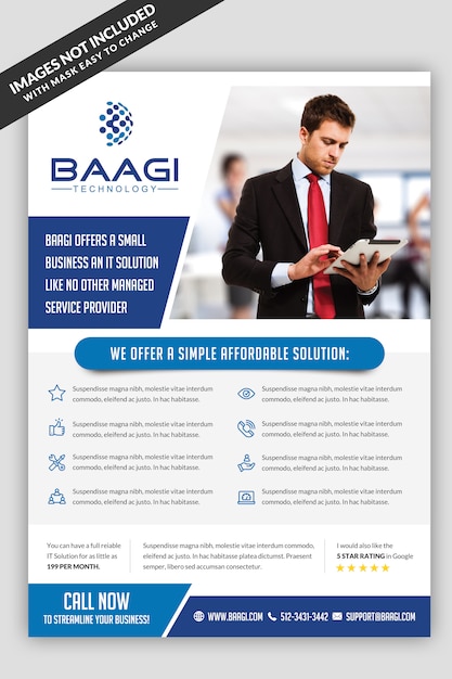 PSD business technology flyer