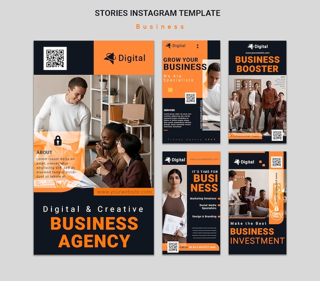 PSD business template design