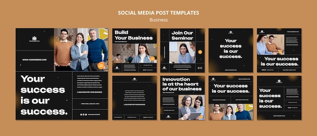 PSD business template design