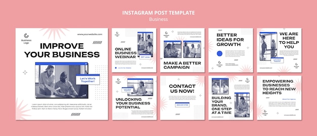 PSD business template design