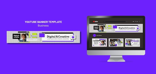 PSD business template design