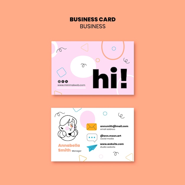 PSD business template design