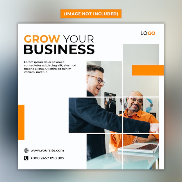 Business template for social media post