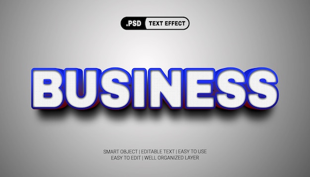 Business text effect