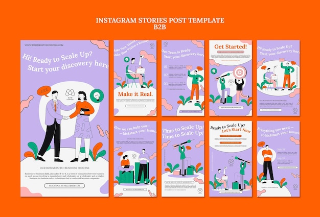 business to business social media stories