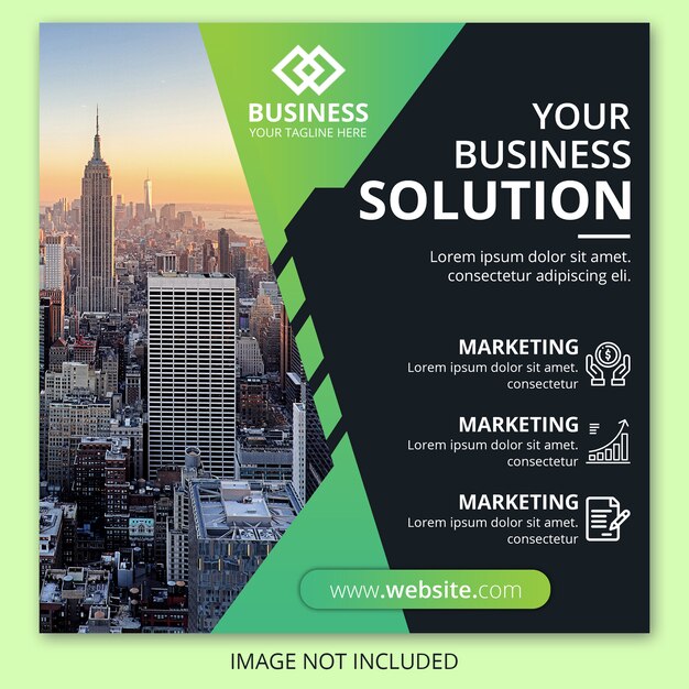 PSD business web marketing banner