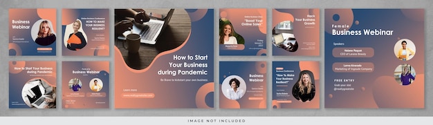 Business Webinar Instagram post