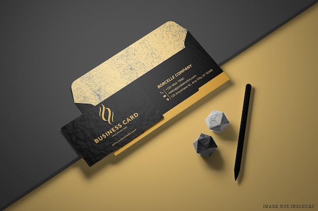 business with envelope mockup