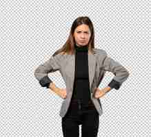 PSD business woman angry