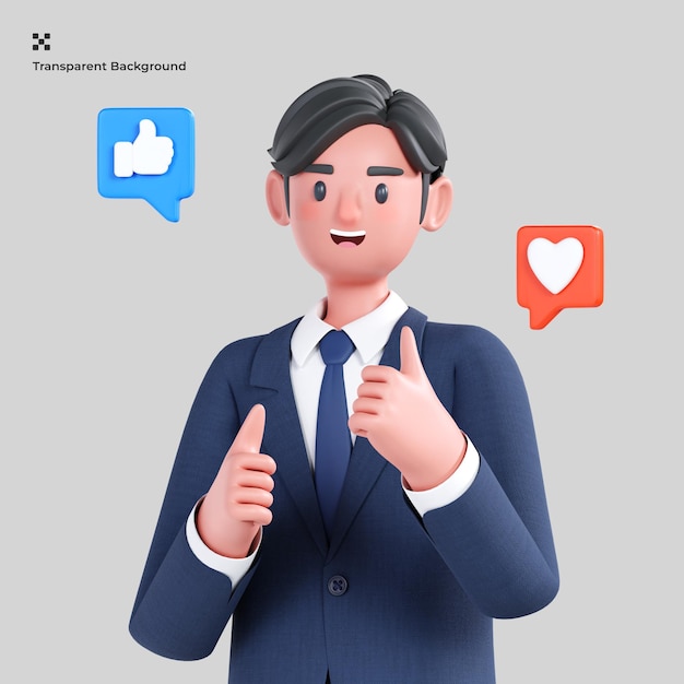 Businessman 3d illustration