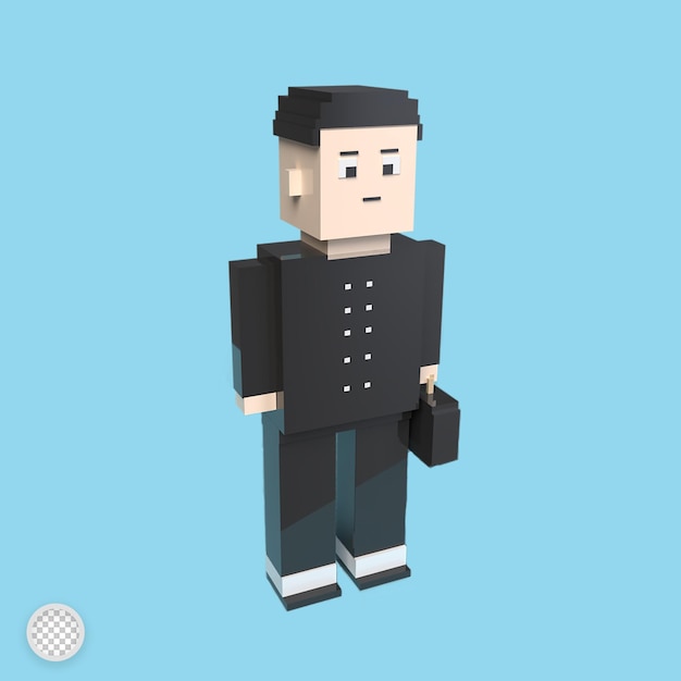 사업가 3d 렌더링 그림