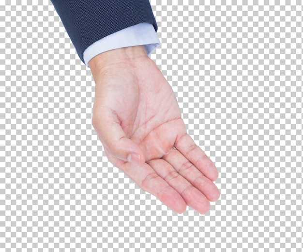 PSD businessman hand isolated