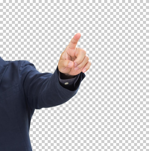 PSD businessman hand isolated