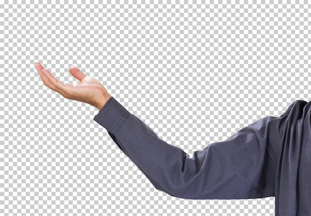 PSD businessman hand isolated