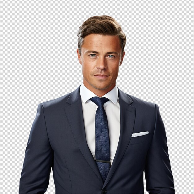 PSD businessman isolated on transparent background