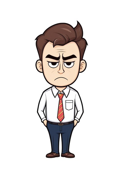 PSD businessman sad tired disappointed concept