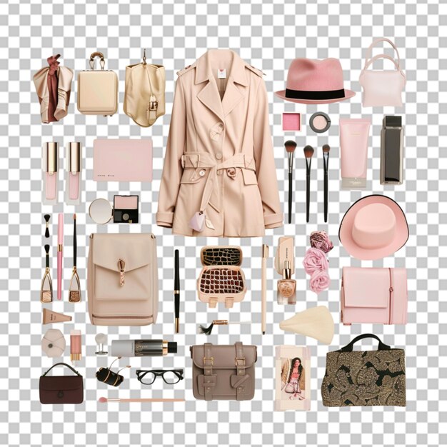 Businesswoman clothes icons