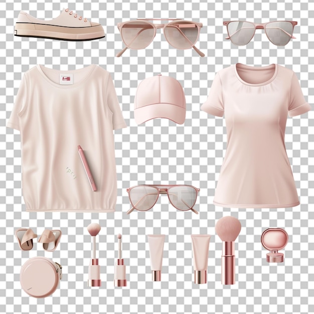Businesswoman clothes icons