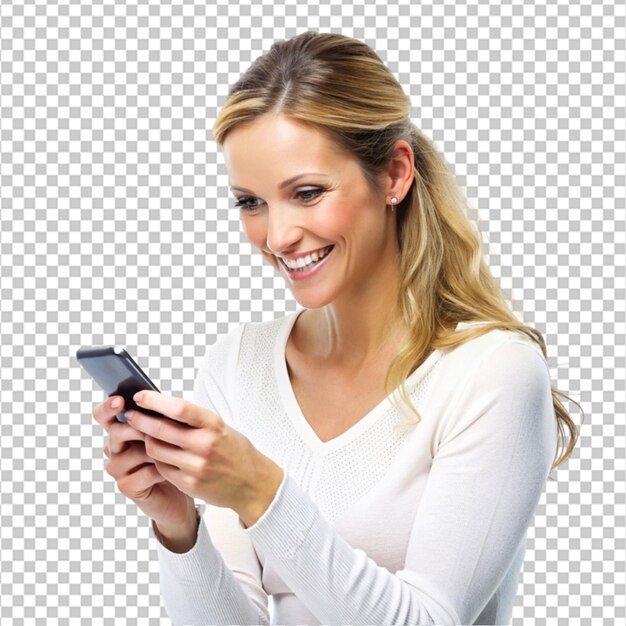 PSD businesswoman using mobile phone