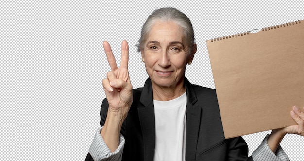 businesswoman with an empty calendar