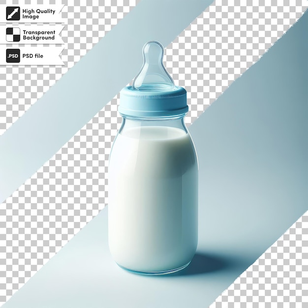 PSD butelka dla niemowląt psd wyizolowana na przezroczystym tle
