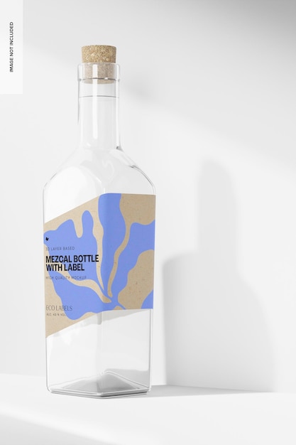 Butelka Mezcal Z Makietą Etykiety