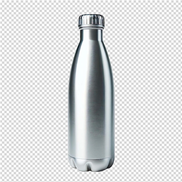 PSD butelka srebrnej wody jest pokazana na białym tle