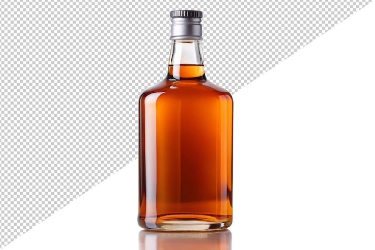 PSD butelka whisky obok butelki whisky odizolowana na białym tle