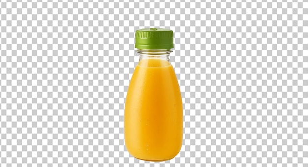 PSD butelka z soku z mango na warstwie alfa