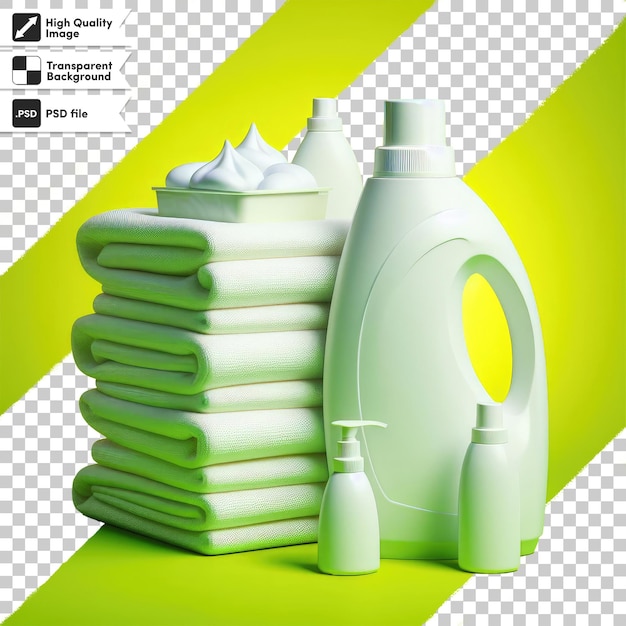 PSD butelki produktów czyszczących psd na przezroczystym tle