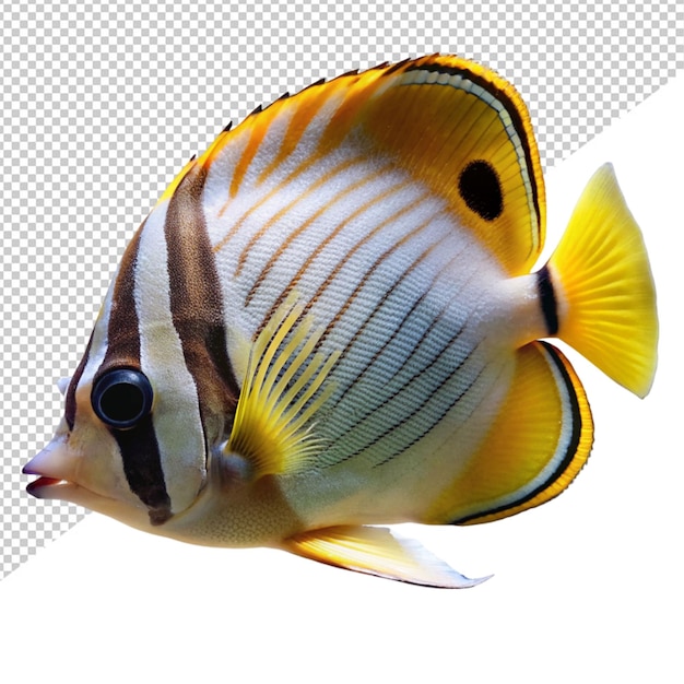 PSD butterfly fish on transparent background