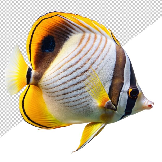 PSD butterfly fish on transparent background