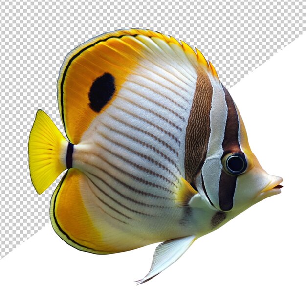 PSD butterfly fish on transparent background