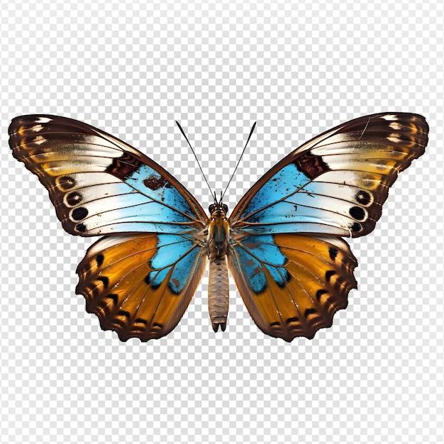 Butterfly isolated on transparent background generative ai