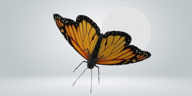 PSD butterfly isolated on a transparent background