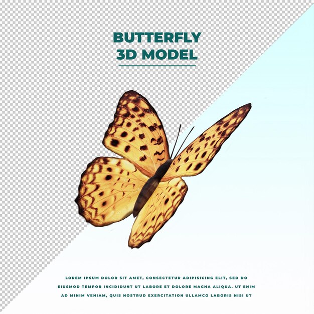 PSD butterfly isolated