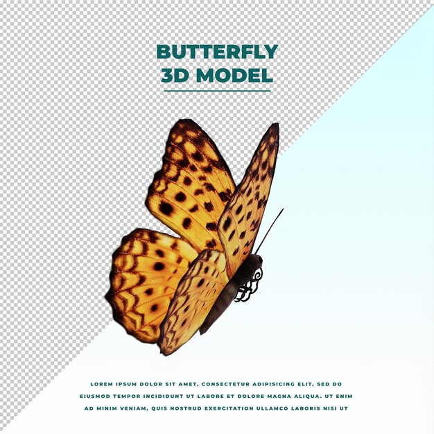 PSD butterfly isolated