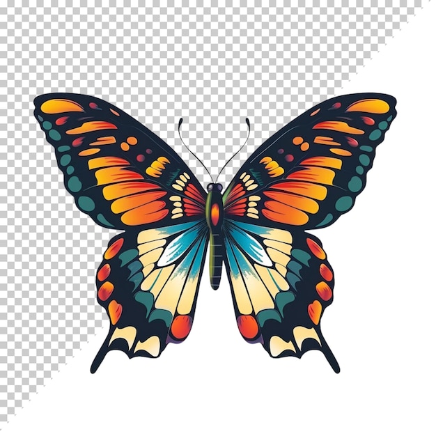 Butterfly realistic isolated