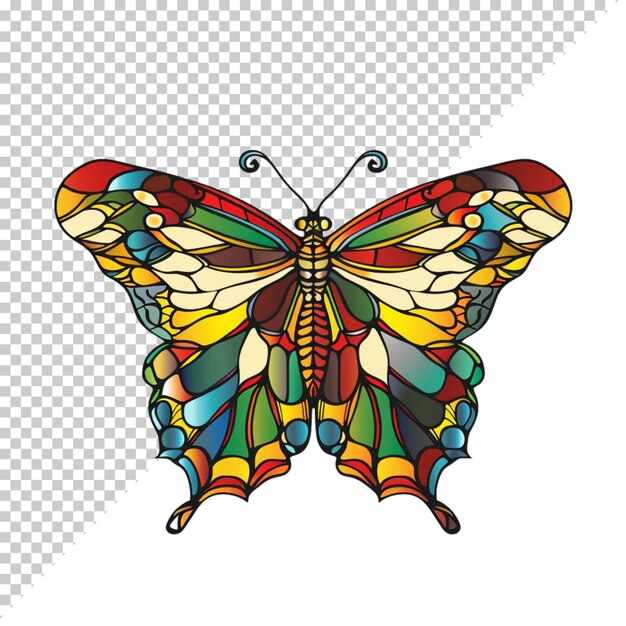 PSD butterfly realistic isolated