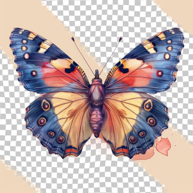 PSD a butterfly with a butterfly on the bottom of it