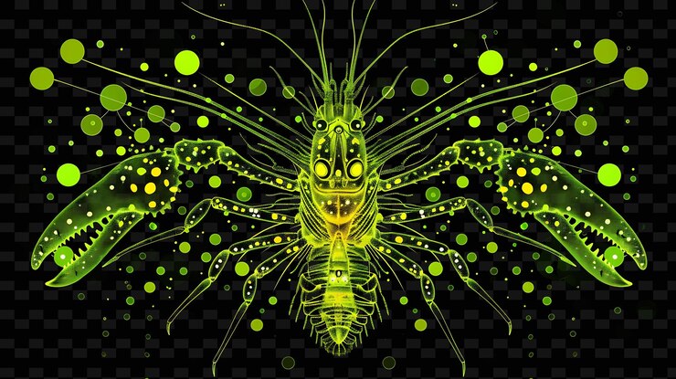 PSD a butterfly with green and yellow dots on it